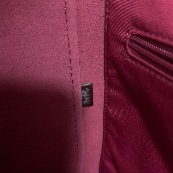 Coach Raspberry 58660 Derby Women's Large Shoulder Tote Bag GUC - Picture 5 of 13